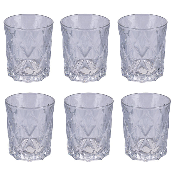 Set 6 Bicchieri Acqua Glace Elegance in Vetro VdE Tivoli 1996 Trasparente online