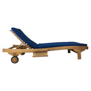 Cuscino per Lettino Prendisole Elafonisi Sfoderabile Spesso 5 cm Blu      