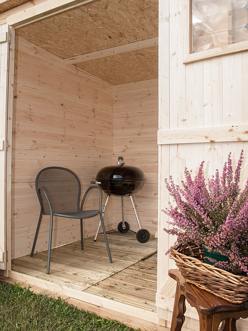 Casetta Box da Giardino Porta Utensili 200x200 cm in Legno Birba