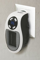 Stufa Stufetta da Parete 500W con TelecomandoDisplay LCD Kooper Pluggy Bianco