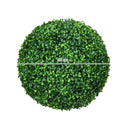 Set di 2 Piante Arteficiali Finte Sfera di Bosso Ø40 cm per Interno ed Esterno Verde