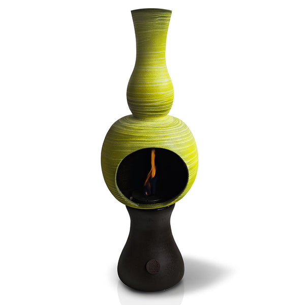 prezzo Camino a Bioetanolo da Pavimento in Ceramica 32x95 cm Ferazzoli Onda Verde Millerighe