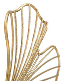 Scultura Leaf Glam 35x11,5x44 cm in Ferro Oro