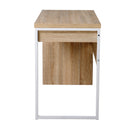 Scrivania da Ufficio con Cassetto in Legno e Metallo 100x50x75 cm 