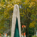 Telo Copertura per Ombrellone da Giradino Ø57x160 cm in Tessuto Oxford Cachi