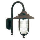 Lampada Applique Grande in Basso Color Ruggine da Esterno Linea Porto Sovil