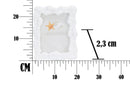 Cornice Corallo 20,5x2,3x25,5 cm in Resina e Vetro Bianco