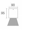 Faro Faretto Plafone da Esterno a LED 6W 4000K Sovil Grigio