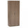 Armadio 2 Ante 75x38x174 h cm in Truciolare bilaminato Rovere grigio