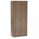 Armadio 2 Ante 75x38x174 h cm in Truciolare bilaminato Rovere grigio