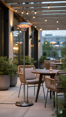 Stufa da Esterno Lampada Riscaldante Elettrica a Fungo 1500W Art-Eco SS1500