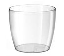 Vaso da Interno e Esterno Ø18x16 cm in Plastica Madeira 18 Trasparente