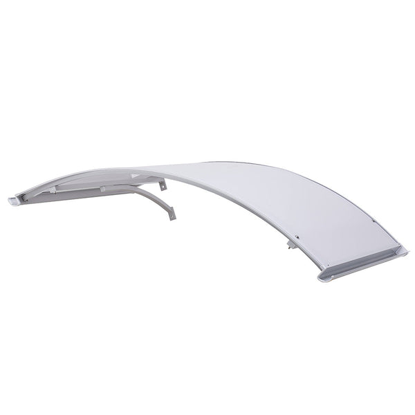 Pensilina Tettoia ad Arco in Policarbonato Compatto Satinato Opalino Varie Misure prezzo