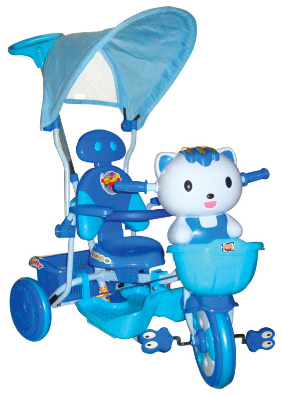 Passeggino Triciclo   Kidfun Gattino Azzurro