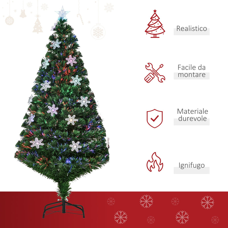 Albero di Natale artficiale con lucine a led da 180 cm