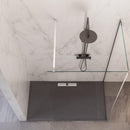 Box Doccia Parete Walk-In 2 Lati in Cristallo Trasparente 8 mm H195 Bonussi Aurore Varie Misure