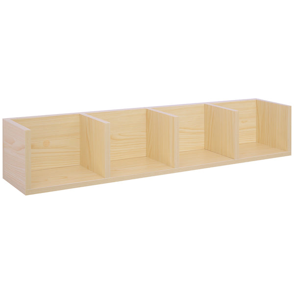 acquista Mensola Scaffale Libreria Porta CD in Legno 95x17x16.5 cm