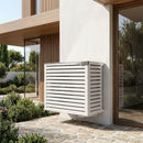 Copri Condizionatore 115x95x67 cm in Alluminio a Parete Big Blade XL Bianco