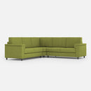 Divano Angolare 5 Posti 226x226x85 cm Marrak in Tessuto Verde