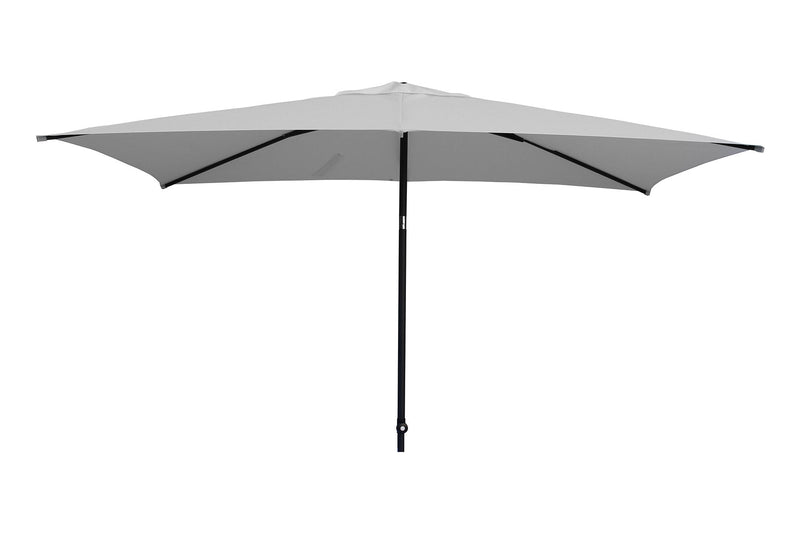 Ombrellone da Giardino 3x2 m Palo Ø38 mm in Alluminio Tessuto Poliestere Trend Bianco