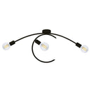 Sospensione 3xE27 Montatura Verniciata Nero E-Energy Daniela