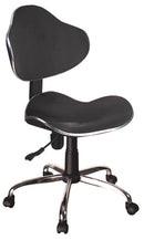 Sedia Poltrona Operativa da Ufficio in Similpelle Motti Top Team Nera