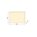 Piano D’Appoggio per Scaffali 600x200 mm in Legno Emuca Bianco