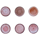Set 6 Sottobicchieri Ø10x1 cm  in Ceramica VdE Tivoli 1996 Wood