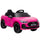 Macchina Elettrica per Bambini 12 V Audi A5L 101x55x43 cm con Telecomando Batteria al Litio e 2 Motori in PP Rosa