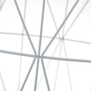 Set 2 Tavolini da Salotto  Tavoli per Divano Colore Bianco in Metallo e Legno