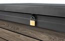 Baule Contenitore da Giardino 380L Keter Signature Deco Box 100 in Resina Effetto Legno Noce