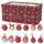Set 14 Palle di Natale Ø7,5 cm in Polyfoam con Box Righe e Pois