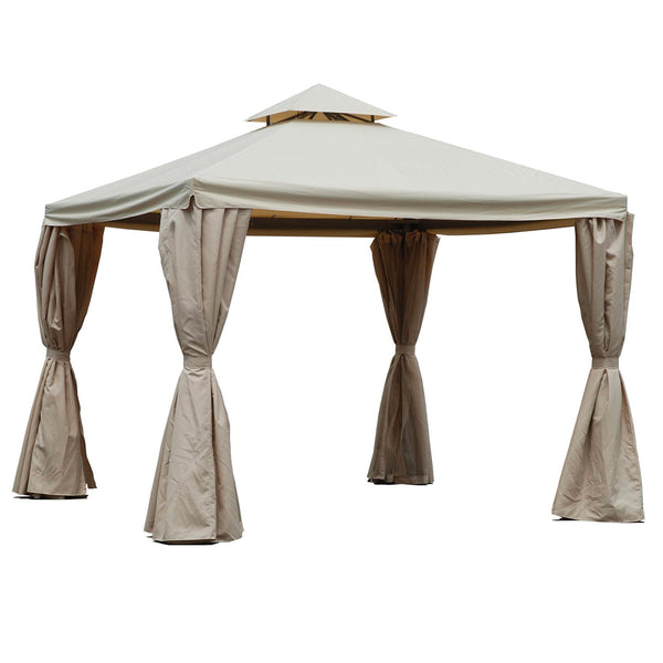Gazebo da Giardino 3x3m in Alluminio Dallas Lujo Beige online