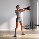Set Manubri Regolabili 5 in 1 30 kg 95x19x19 cm con Bilanciere e Kettlebell in Plastica e Cemento      