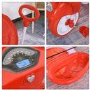 Triciclo Passeggino con Seggiolino Reversibile per Bambini   Rosso