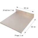 Tagliere Spianatoia per Alimenti Professionale con Alzatina 40x50 AISI 304 