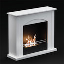 Camino a Bioetanolo da Pavimento 100x30x88 cm 2500W 1,9L Firenze Bianco 