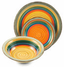 Servizio Piatti 9 Pezzi in Stoneware Soriani Mambo Multicolor
