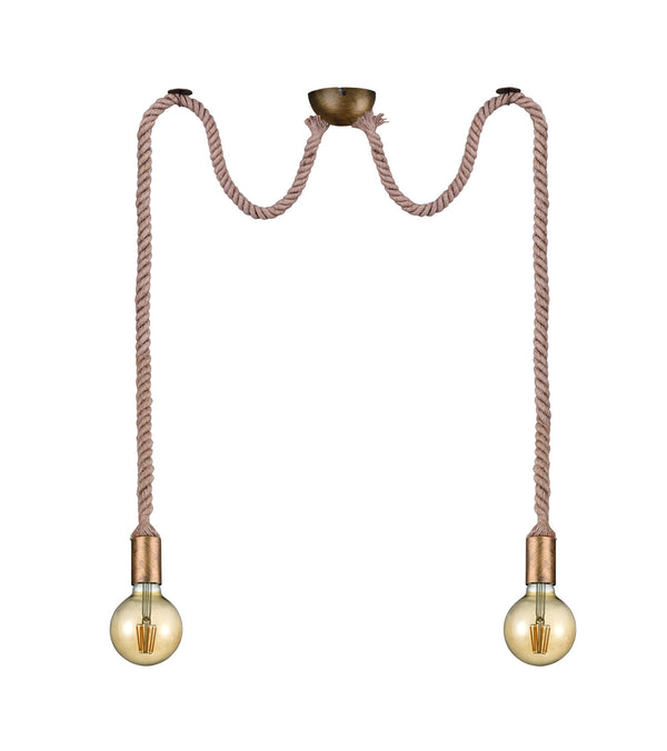 Lampada a Sospensione da Interno E27 in Metallo Ottone Invecchiato online