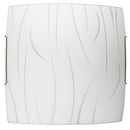 Plafoniera 1xE27 Ganci Filo Acciaio Vetro Lastra Bianco E-Energy Simone