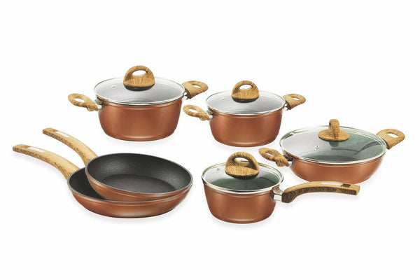 Batteria di Pentole 10 Pezzi in Alluminio Antiaderente Soriani Copenaghen sconto