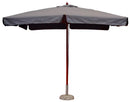 Ombrellone da Giardino 3x3m Palo Ø48 mm in Legno e Poliestere Grigio 