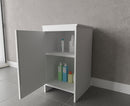Mobile Lavanderia da Esterno 46,5x49x84 cm in PVC Bianco 