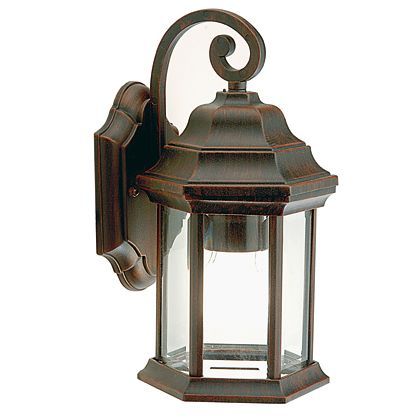 online Lampada Applique Esagonale Piccola Colore Ruggine per Esterno Linea Rice Sovil