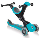 Monopattino Passeggino Triciclo a 3 Ruote Globber Go-UP Deluxe Turchese