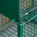 Gabbia Trappola per Animali Vivi Piccoli con Doppia Porta e Maniglia 60x18x20cm Verde Scuro