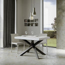 Tavolo 130x90x77 cm Volantis Fix Bianco Frassino