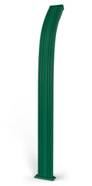 Doccia Solare da Esterno Giardino 30L Miscelatore e Lavapiedi Arkema Spring Fascia Inox Verde