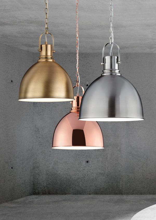 acquista Lampada a Sospensione da Interno E27 in Metallo Ottone Invecchiato