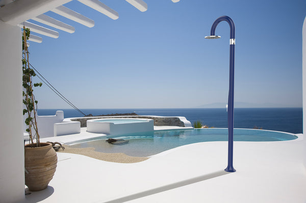 acquista Doccia da Esterno Giardino Miscelatore Arkema Funny Yin Blu